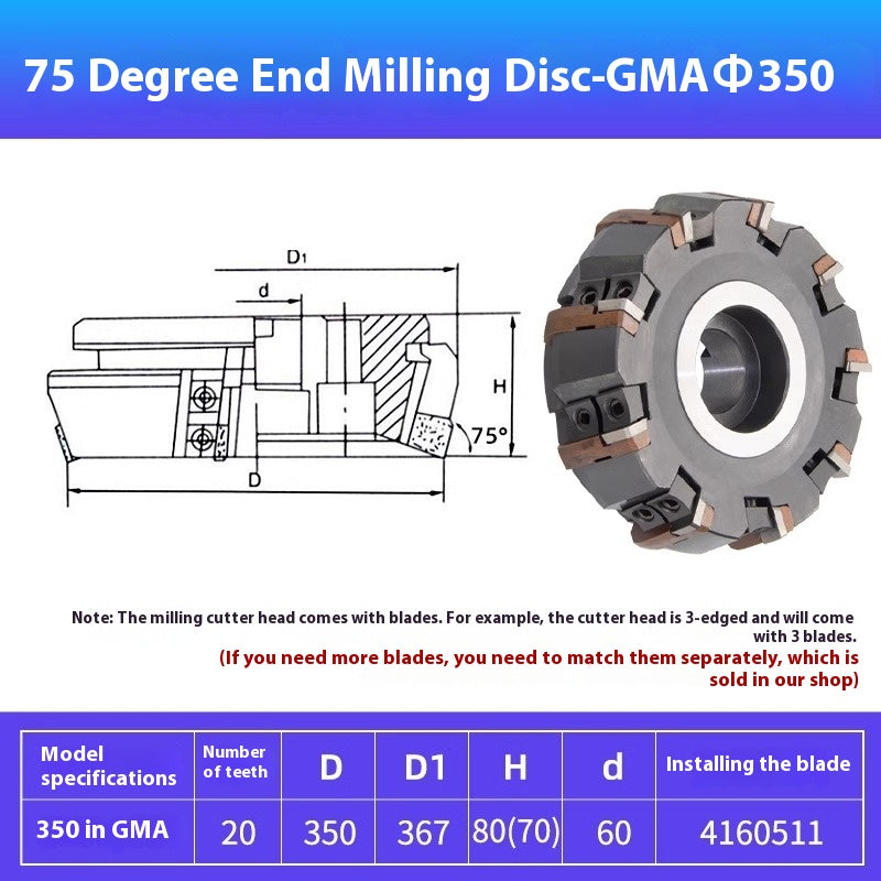 6024 75 Degree Milling Cutter Block Face Heavy Duty Boring Machine Milling Machine Roughing 80 100 Indexable Cutter Pad Type Cutter Block GMA63 Shandong Denso Pricision Tools Co.,Ltd.